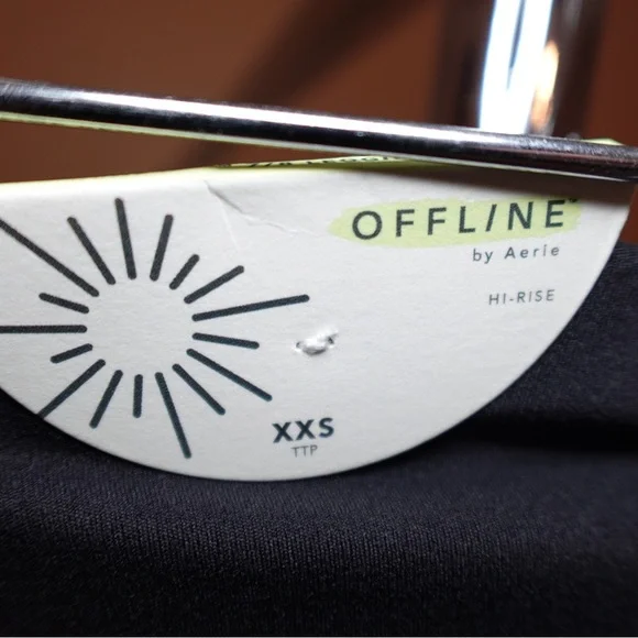 OFFLINE By Aerie Real Me High Waisted Crossover Legging - Black XXS - Picture 10 of 12